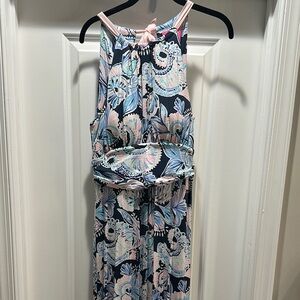 Lilly Pulitzer Multicolor Patterned halter maxi dress
